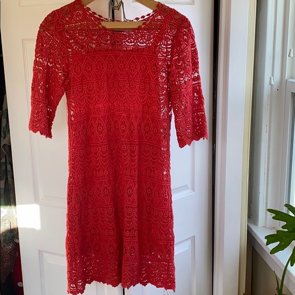 Solitaire Dresses & Skirts - Beautiful coral lace  SOLD AT YARD SALE